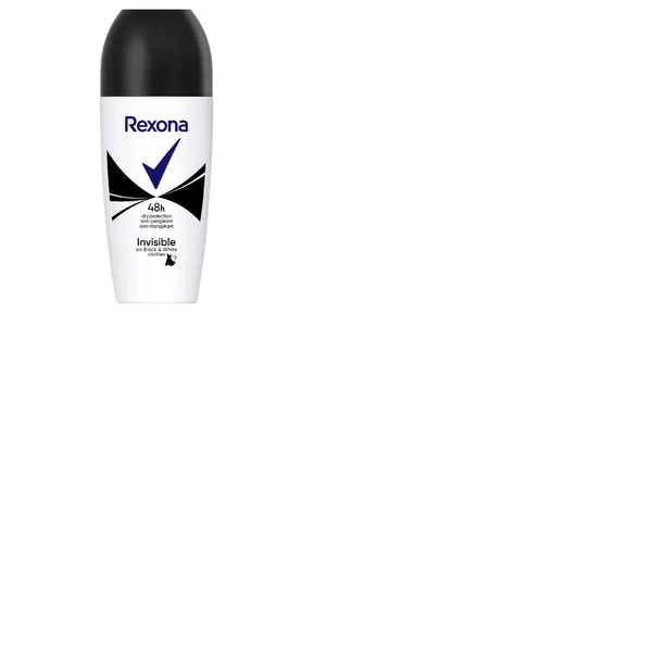 Dezodorants REXONA Invisible On Black&White Clothes, roll-on, sievietēm, 50ml