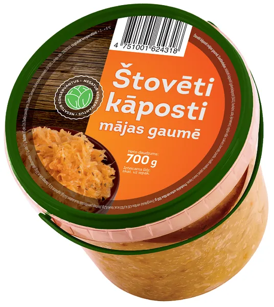 DIMDIŅI Štovēti kāposti Mājas gaumē, 700g, gab
