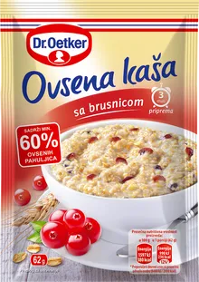 DR. OETKER auzu pārslu putra ar dzērvenēm 62g