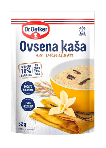 DR. OETKER auzu pārslu putra ar vaniļu 62g