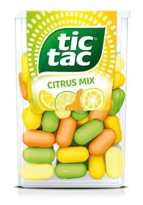 Dražejas Tic Tac citrus mix ar citrusaugļu garšu 18g