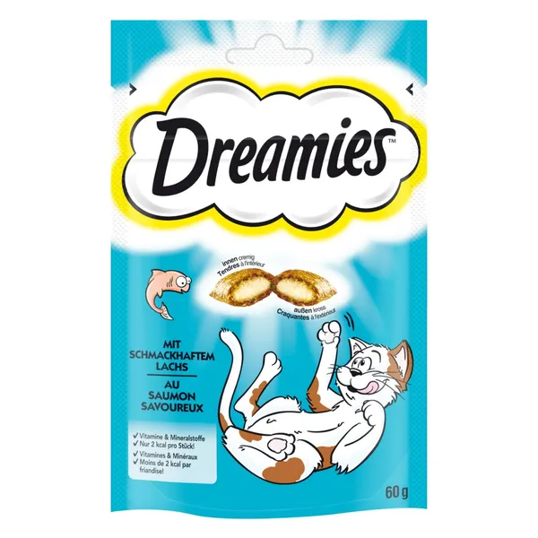 DREAMIES ar lasi, kārumi kaķiem, 60g