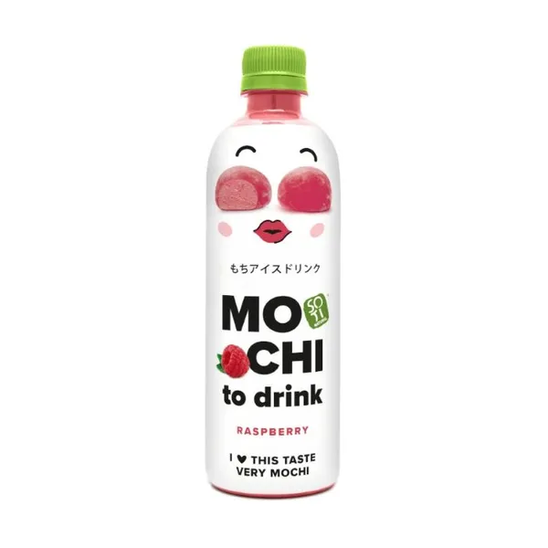 Dzēriens SOTI NATURAL Mochi, ar aveņu garšu, HDPE, 0.5l