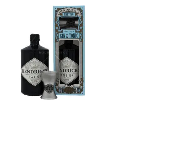 Džins HENDRICK'S + Jigger, 41,4%, kastē, 0.7l