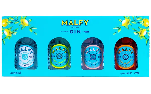 Džins MALFY Mini, 41%, dāvanu komplekts, 4x0.05l