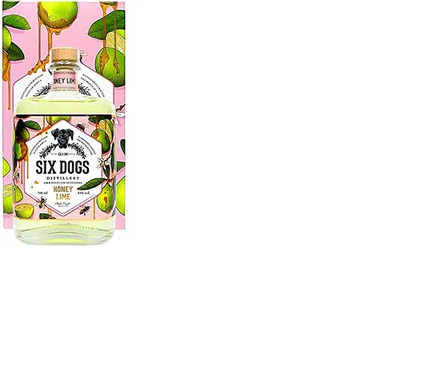 Džins SIX DOGS Honey Lime, 43%, 0.7l