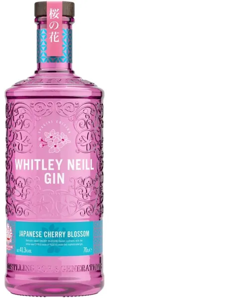Džins WHITLEY NEILL Cherry Blossom, 41,3%, 0.7l