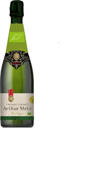 Dzirkstošais baltvīns ARTHUR METZ Cremant d'Alsace BIO Vegan, brut, 12%, 0.75l