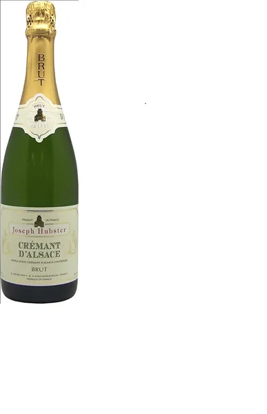 Dzirkstošais baltvīns HUBSTER Cremant d'Alsace, brut, 12%, 0.75l