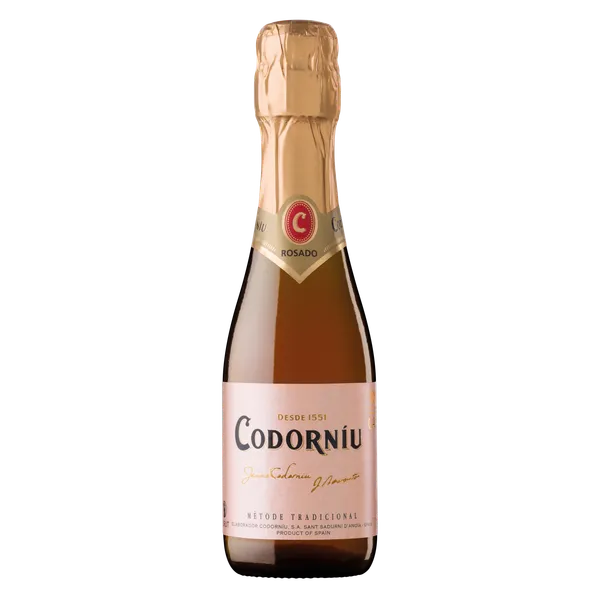 Dzirkstošais rozā vīns CODORNIU Cava Rose, Brut, 11,5%, 0.2l