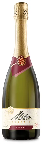 Dzirkstošais vīns ALITA Classic, salds, 11%, 0.75l