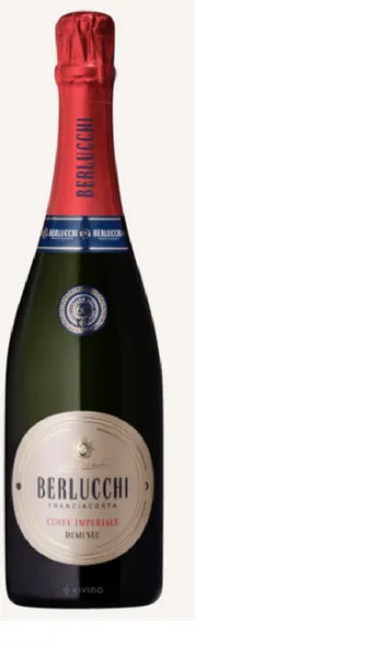 Dzirkstošais vīns BERLUCCHI Cuvée Imperiale Franciacorta Demi Sec, kastē, 12,5%, 0.75l