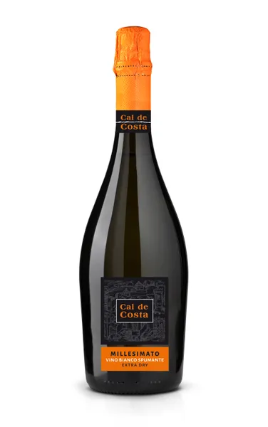 Dzirkstošais vīns CAL DE COSTA Millesimato Vino Bianco Spumante, extra dry, 11%, 0.75l