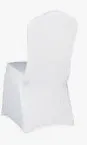 Elastīgs krēsla pārvalks, balts (LIETOTS) 10gab