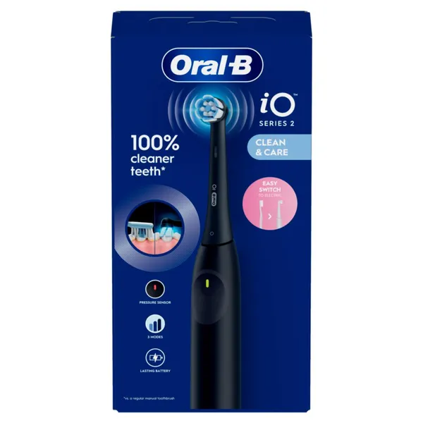 Elektriskā zobu birste ORAL-B iO2, Night Black, 1 gab.