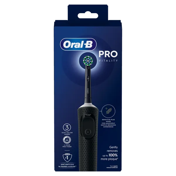 Elektriskā zobu birste ORAL-B Vitality Pro, Black, 1 gab.