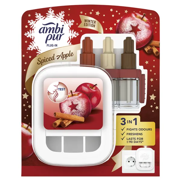 Elektriskais gaisa atsvaidzinātājs AMBI PUR 3Vol Spiced Apple SK, 20ml