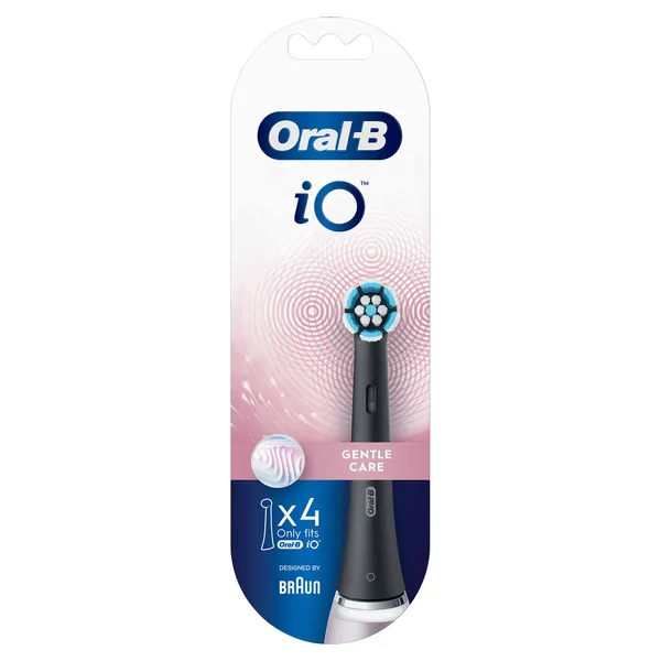 Elektriskās zobu birstes uzgalis ORAL-B iO Gentle Care, Black, 4 gab.