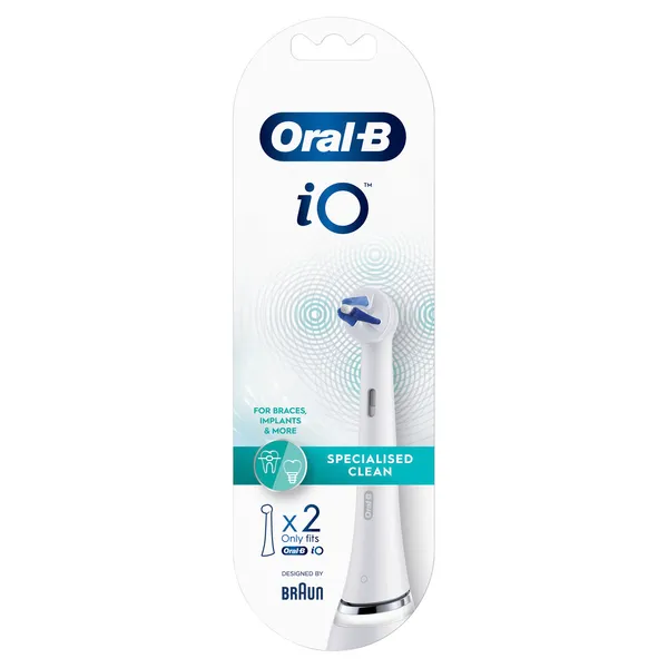 Elektriskās zobu birstes uzgalis ORAL-B iO Specialised Clean, White, 2 gab.