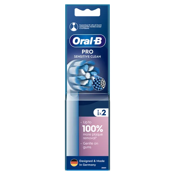 Elektriskās zobu birstes uzgalis ORAL-B Sensitive Clean Pro, 2 gab.