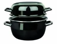 Emalja trauks mīdijām,  5,2/2,7 l, D 24 cm, H 13,5 cm