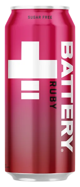 Enerģijas dzēriens BATTERY SugarFree Pom+Rasp, bundžā, 0.5l (DEP)
