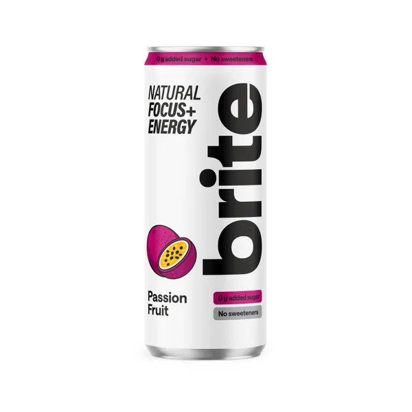 Enerģijas dzēriens BRITE, marakujas garša, bundžā, 0.33l (DEP)