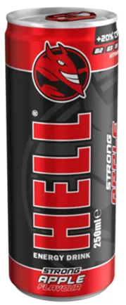 Enerģijas dzēriens HELL Apple, 250 ml (DEP)