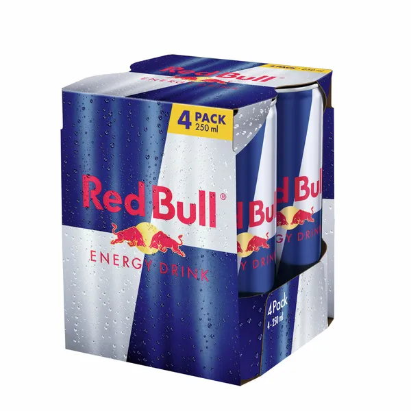 Enerģijas dzēriens RED BULL, bundžā, 4x0.25l (DEP)