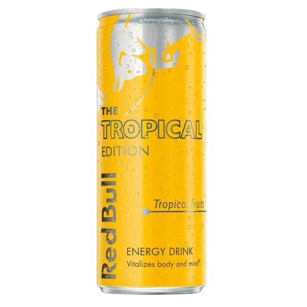 Enerģijas dzēriens RED BULL Yellow Tropical Edition, bundžā, 0.25l (DEP)