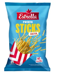 Čipsi Estrella kartupeļu salmiņu ar sāli 70g