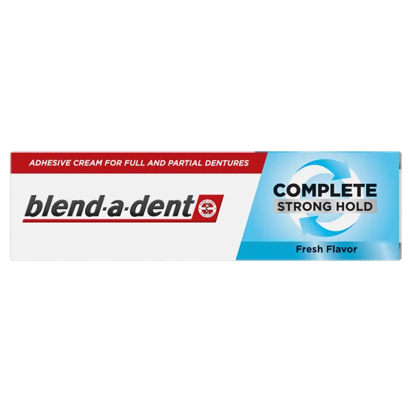 Fiksējošs krēms zobu protēzēm BLEND A DENT Complete Strong Hold, Fresh Flavor, 47 g