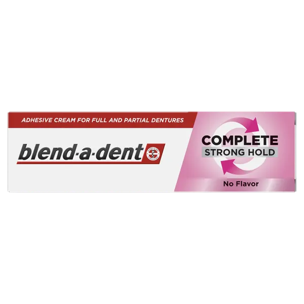 Fiksējošs krēms zobu protēzēm BLEND A DENT Complete Strong Hold, No Flavor, 47 g