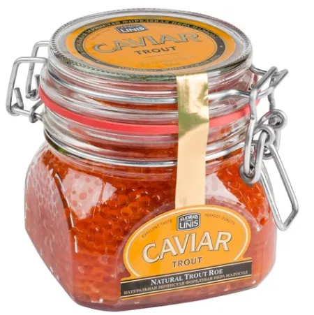 Foreļu ikri Premium, stiklā, SUDRABLĪNIS, 300 g