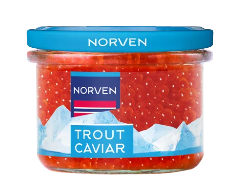 Foreļu ikri stiklā 210 g, NORVEN