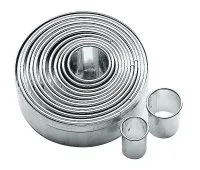 Formu komplekts apaļas, D20xH2,5 cm, 20 gab.