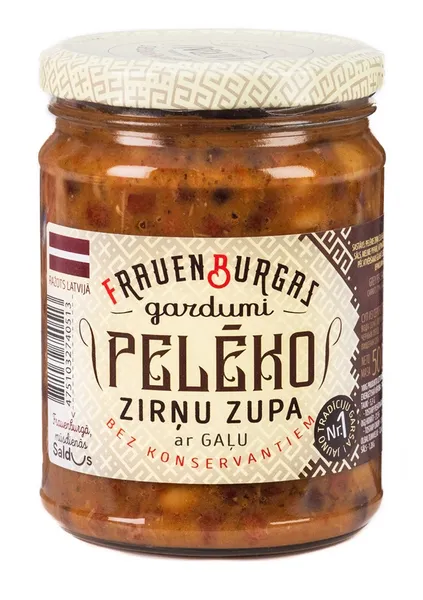 Frauenburgas gardumi Pelēko zirņu zupa ar gaļu 500g