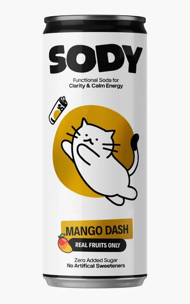 Funkcionāls dzēriens SODY Mango, 0.33l (DEP)