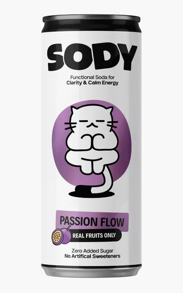 Funkcionāls dzēriens SODY Passion, 0.33l (DEP)