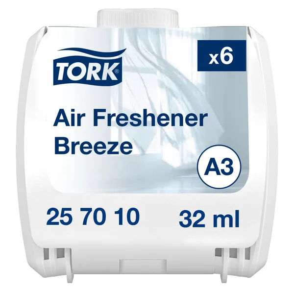 Gaisa atsvaidzinātājs TORK A3, Breeze, (līdz 90dienām), 32ml, 257010
