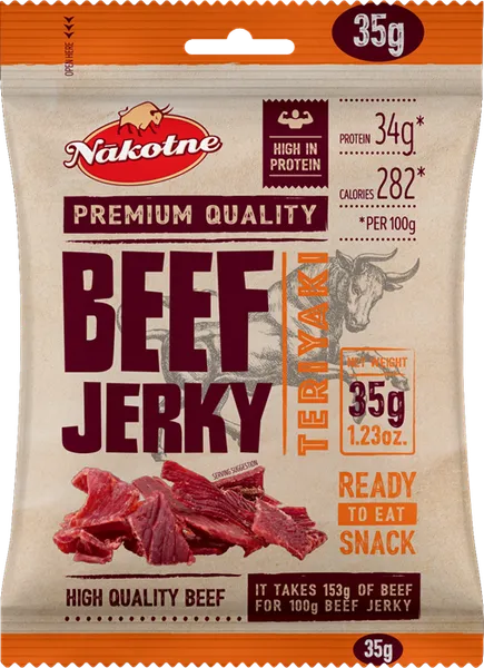 Gaļas uzkoda BEEF Jerky Teriyaki, 35g