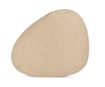 Galda paliktnis LAYER, olas formas, bēšs,  46 x 37 cm, 1gab