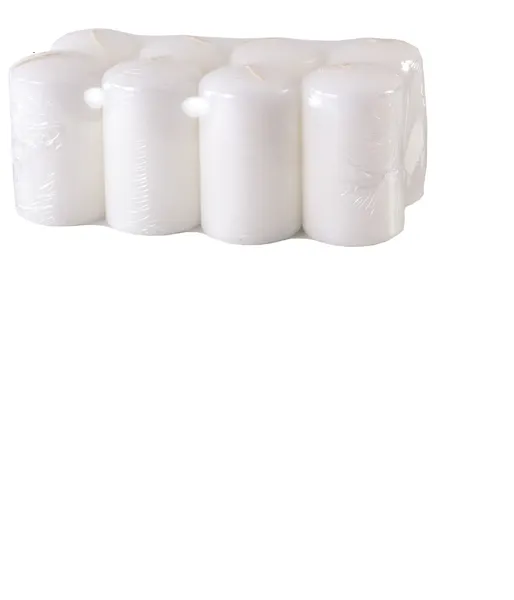 Galda sveces baltas, 50x70mm, 8gab