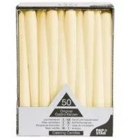 Galda sveces D 2,2cmx25cm, šampanieša krāsa, 50 gab.