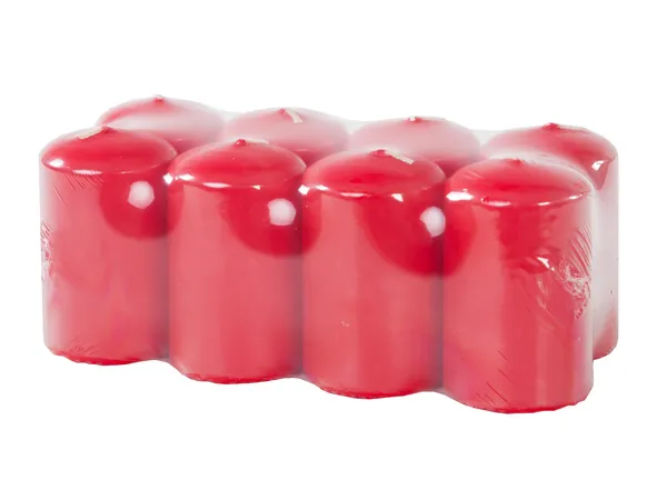 Galda sveces sarkanas, 50x70mm, 8gab