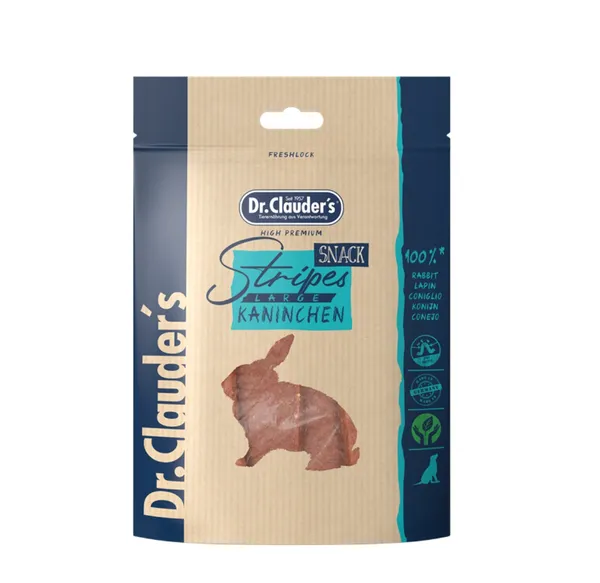 Gardums suņiem DR.CLAUDER'S truša gaļās filejas, 80g