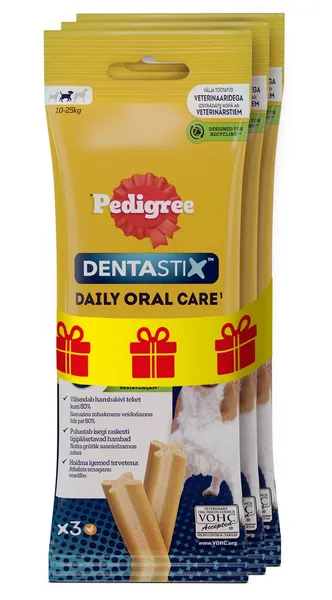 Gardums suņiem PEDIGREE kauliņš zobiem medium 3x77g