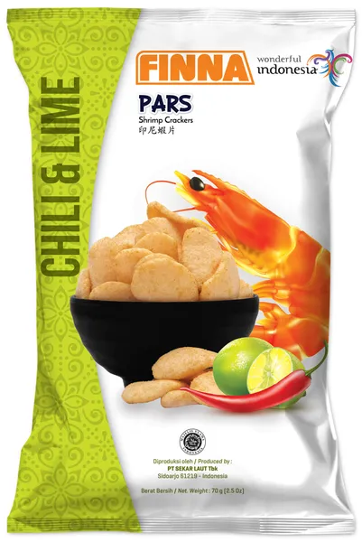 Garneļu čipsi FINNA PARS ar čili un laima garšu, 70g