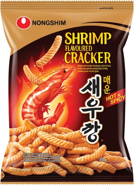 Garneļu čipsi NONGSHIM, pikanti, 75g
