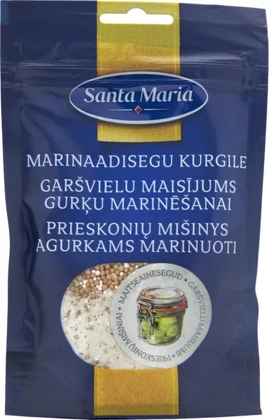 Garšvielu maisījums gurķu marinēšanai 100g, 100509 Santa Maria